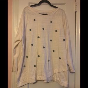 Loft Plus embroidered sweat shirt